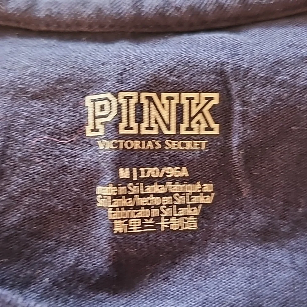 Victoria's Secret Deep Blue Long Sleeve Tee Size M - Picture 3 of 4